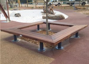 Woodlands Pemberton Tree Well Bench