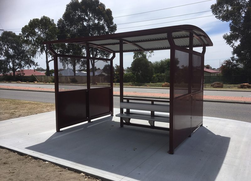 Woodlands Double Wide Bus Shelter