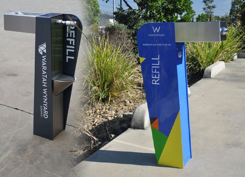 Drink Fountains - A280 customised logo