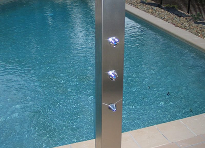 Woodlands-Urban SS150 / 445 Stainless Steel Shower with Foot Wash